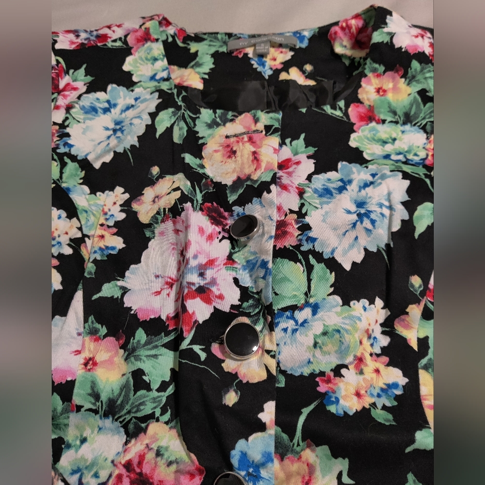 NY Collection Size S Cotton Shell, Lined, Fitted Blazer! - Picture 6 of 8